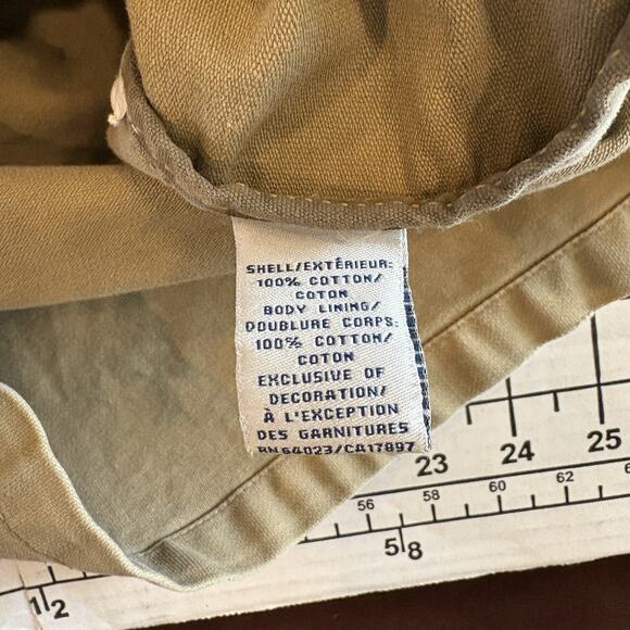 Vintage Old Navy Chore Coat Jacket Mens Lrg Work Canvas Utility Pockets Tan Y2K - Picture 11 of 16